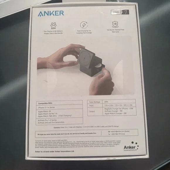 Anker Black Charging Cube with MagSafe